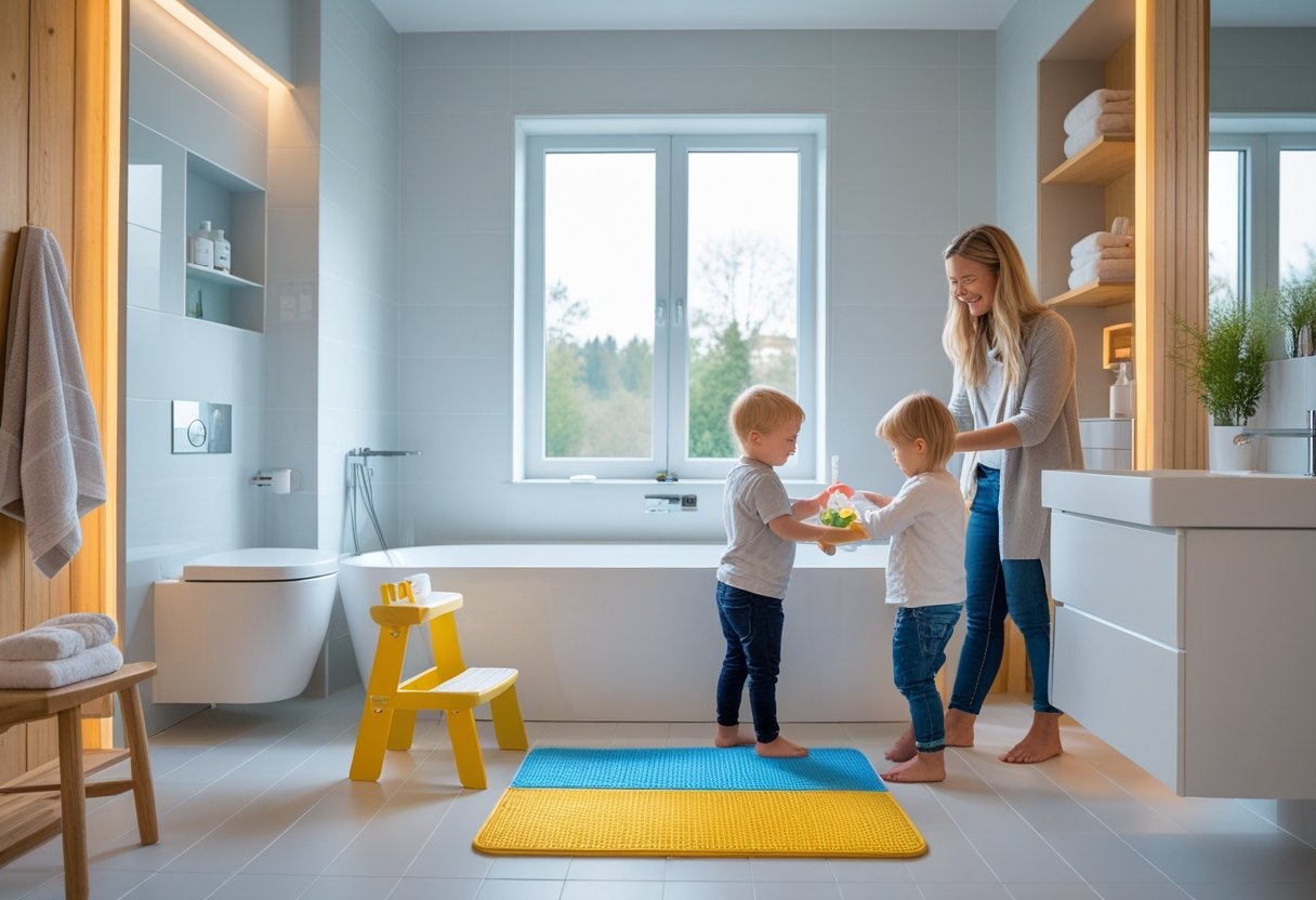 Saadan skaber du et boernevenligt badevaerelse i Espergaerde